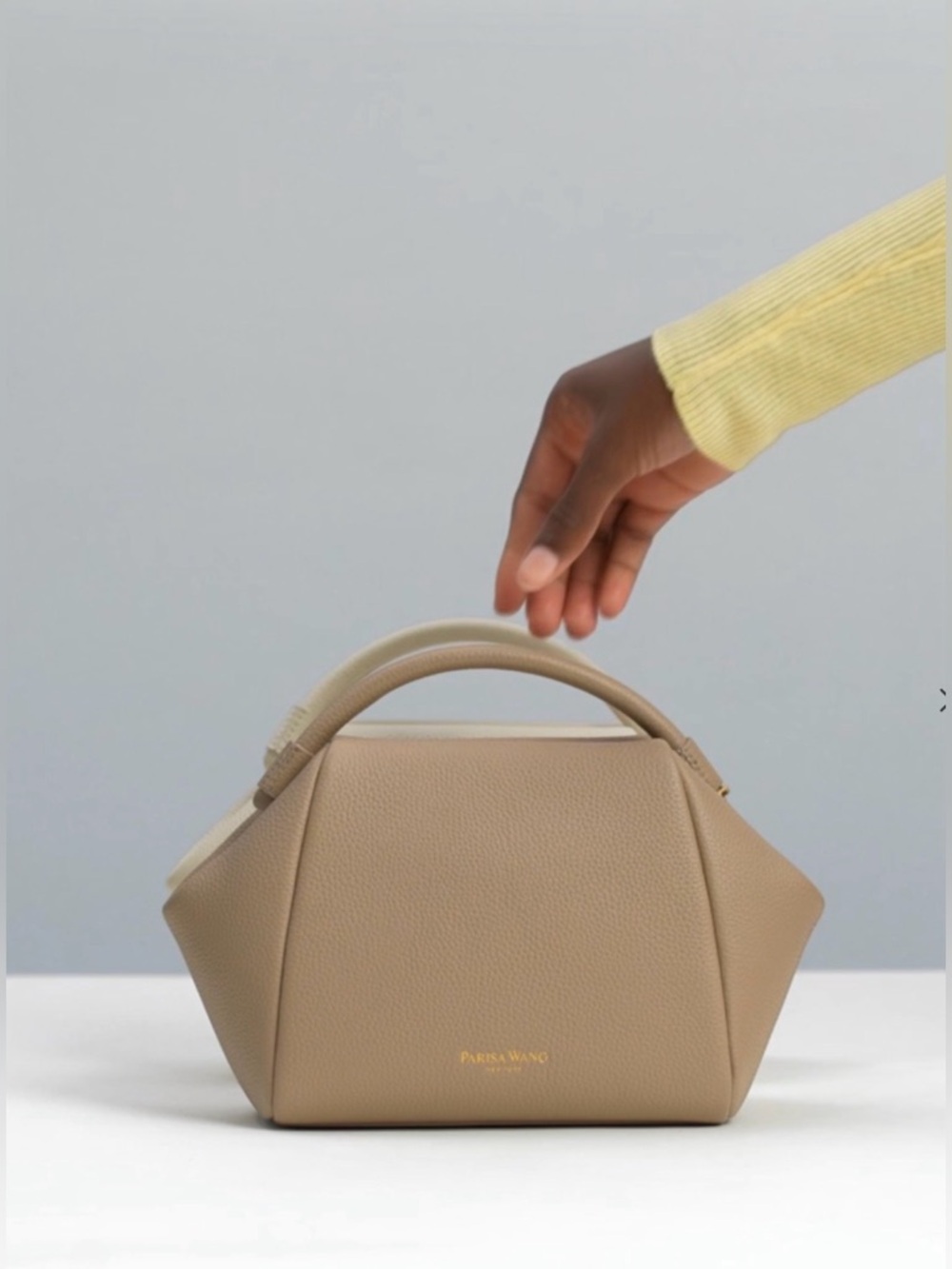 Parisa Wang Phoebe Clutch in Taupe